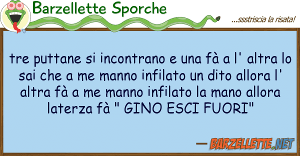 Barzellette Sporche tre puttane incontrano fà l'