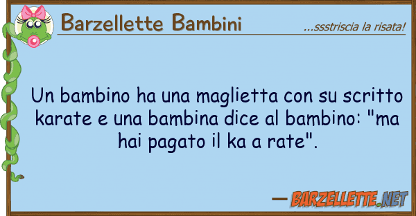 Barzellette Bambini bambino ha maglietta scrit