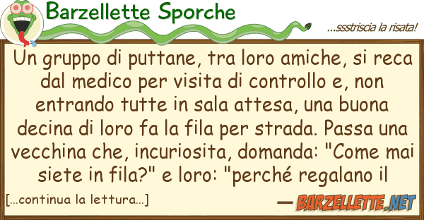 Barzellette Sporche gruppo puttane, amiche, s
