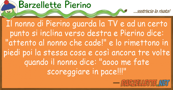 Barzellette Pierino nonno pierino guarda tv