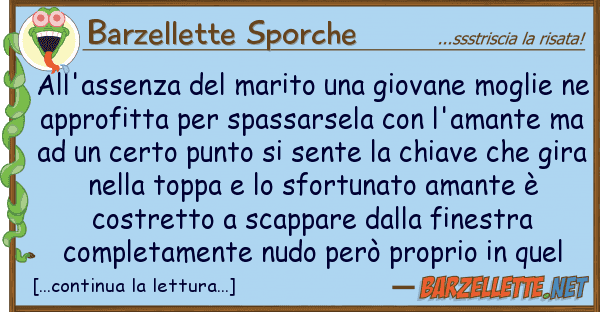 Barzellette Sporche all'assenza marito giovane mogli