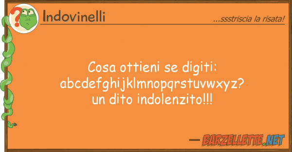 Indovinelli cosa ottieni digiti: abcdefghijklmnop