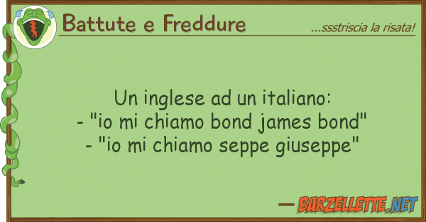 Battute e Freddure inglese italiano: - "io