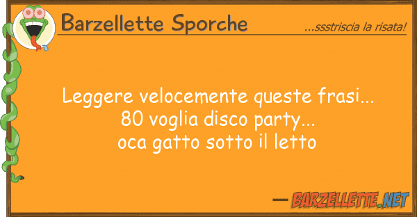Barzellette Sporche leggere velocemente frasi...  8