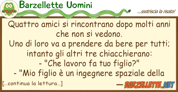 Barzellette Uomini quattro amici rincontrano dopo molti