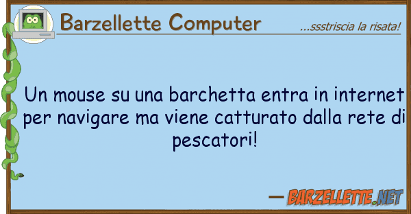 Barzellette Computer mouse barchetta entra inter