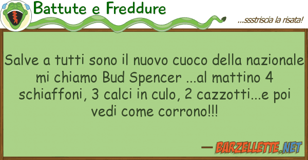 Battute e Freddure salve sono nuovo cuoco