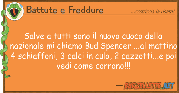 Battute e Freddure salve sono nuovo cuoco