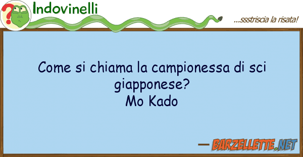 Indovinelli chiama campionessa sci gia