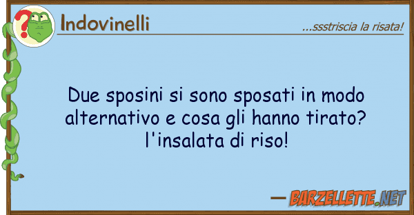 Indovinelli due sposini sono sposati modo alte