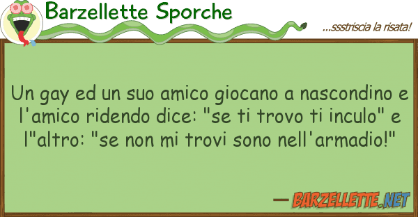 Barzellette Sporche gay amico giocano nascond