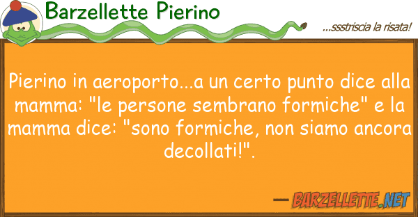 Barzellette Pierino pierino aeroporto...a certo punto