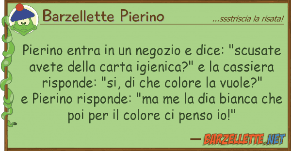 Barzellette Pierino pierino entra negozio dice: "scu