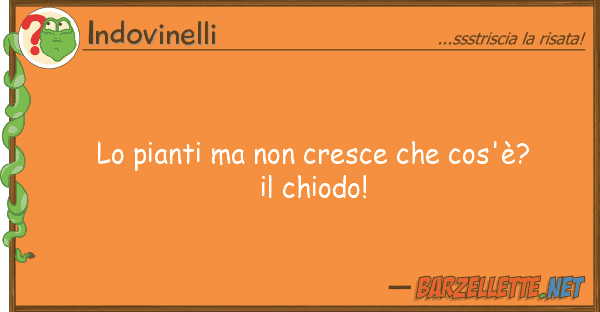 Indovinelli pianti cresce cos'è?