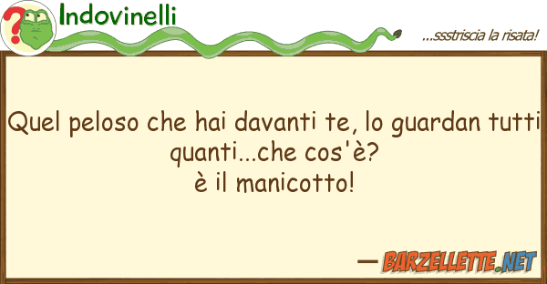 Indovinelli quel peloso hai davanti te, guard
