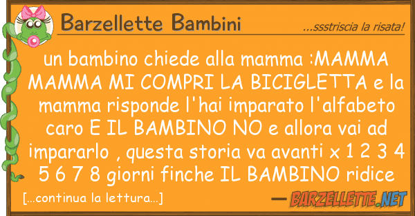 Barzellette Bambini bambino chiede mamma :mamma mamm