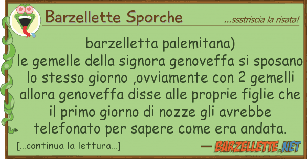 Barzellette Sporche barzelletta palemitana) le gemelle