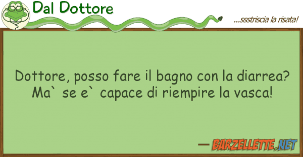 Dal Dottore dottore, posso fare bagno diar