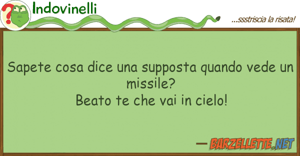 Indovinelli sapete cosa dice supposta quando ved