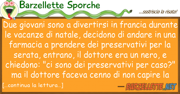 Barzellette Sporche due giovani sono divertirsi francia