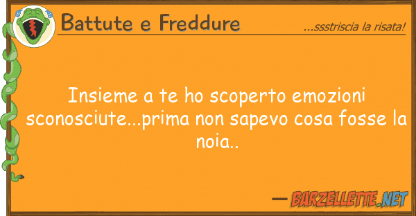 Battute e Freddure insieme te ho scoperto emozioni sconos