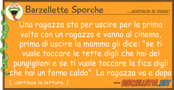 Barzellette Sporche ragazza sta uscire prima