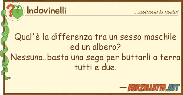 Indovinelli qual'è differenza sesso masch