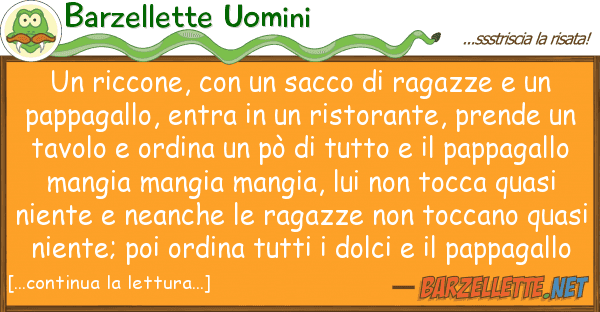 Barzellette Uomini riccone, sacco ragazze
