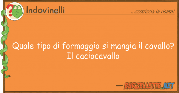 Indovinelli tipo formaggio mangia cav