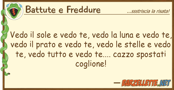 Battute e Freddure vedo sole vedo te, vedo luna v