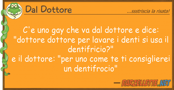 Dal Dottore c'e gay va dottore dice: "