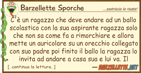 Barzellette Sporche c'è ragazzo deve andare ba