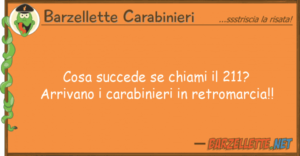 Barzellette Carabinieri cosa succede chiami 211? arrivano