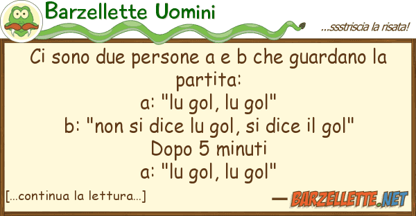 Barzellette Uomini sono due persone b guardano