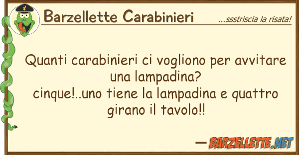 Barzellette Carabinieri carabinieri vogliono avvit