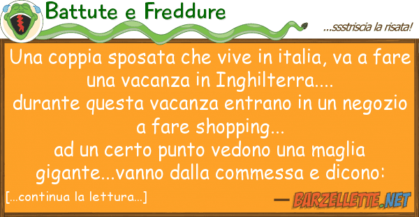 Battute e Freddure coppia sposata vive italia, v