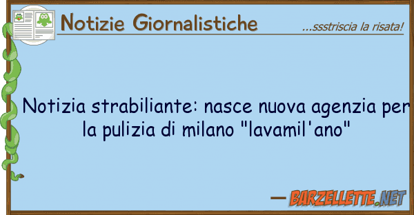 Notizie Giornalistiche notizia strabiliante: nasce nuova agenzi