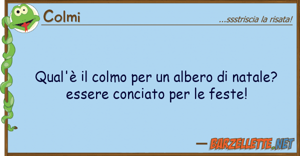 Colmi qual'è colmo albero natale