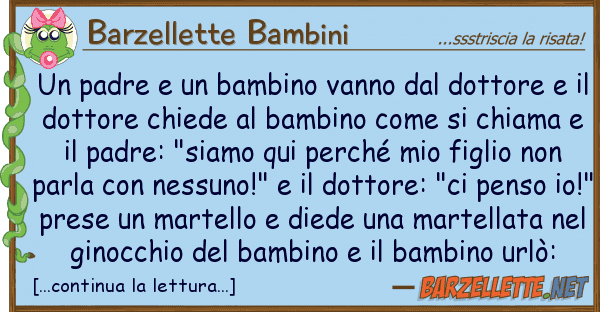 Barzellette Bambini padre bambino vanno dottore