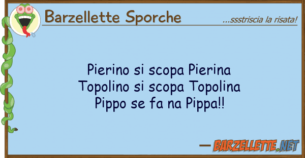 Barzellette Sporche pierino scopa pierina topolino s