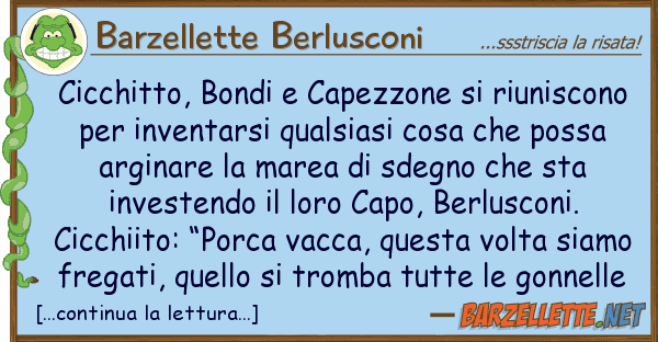 Barzellette Berlusconi cicchitto, bondi capezzone riunisco