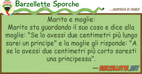 Barzellette Sporche marito moglie: marito sta guardando