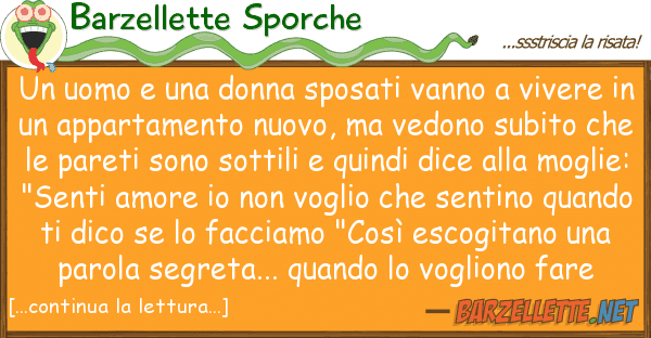 Barzellette Sporche uomo donna sposati vanno vive