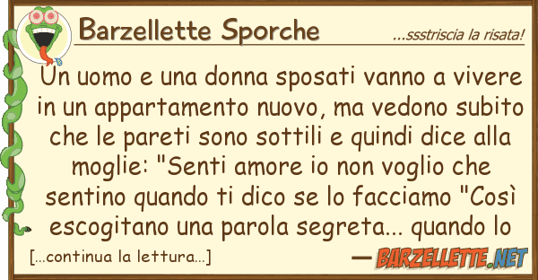 Barzellette Sporche uomo donna sposati vanno vive