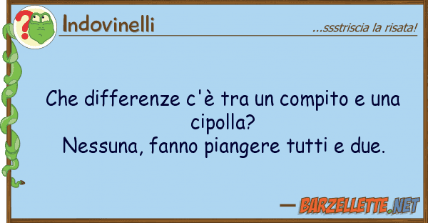 Indovinelli differenze c'è compito