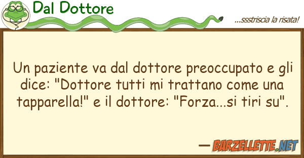 Dal Dottore paziente va dottore preoccupato