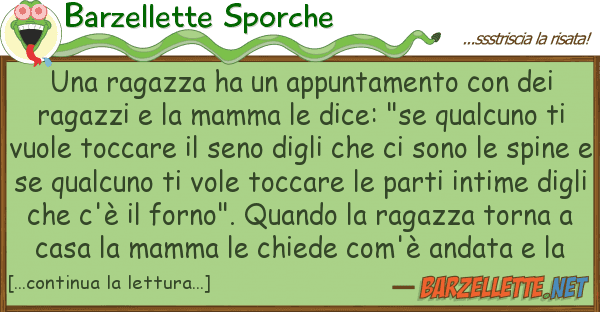 Barzellette Sporche ragazza ha appuntamento r