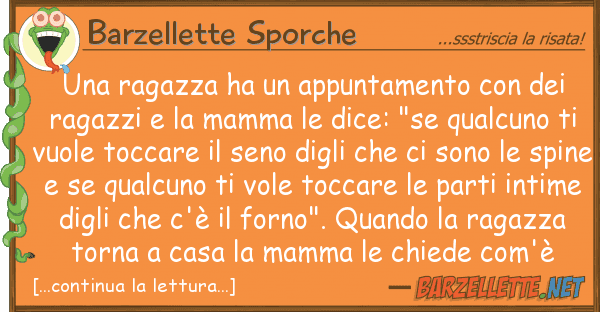 Barzellette Sporche ragazza ha appuntamento r