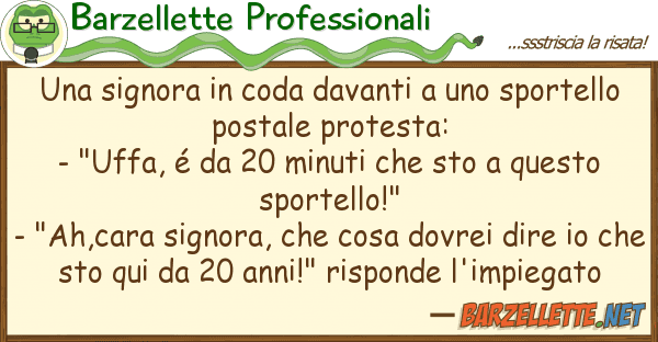 Barzellette Professionali signora coda davanti sporte