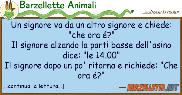 Barzellette Animali signore va altro signore chie